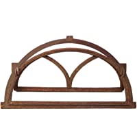 Nostalgia Marco 74x40cm Arco Aleta de Hierro Ventana de óxido de Estilo